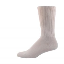 Simcan Easy Comfort Diabetic Friendly Socks (3pk) Midcalf, White (Large)