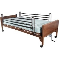 Fully Electric Hospital Style Bed with Half-Bed Rails  (no Mattress)