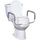 3.5" Raised Toilet Seat with Arms with Long Bolts (Elongated)